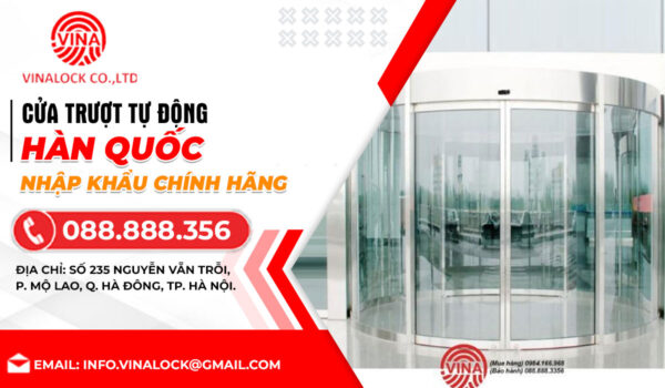 Cửa trượt tự động Hàn Quốc với thiết kế tinh tế và tính năng vượt trội
