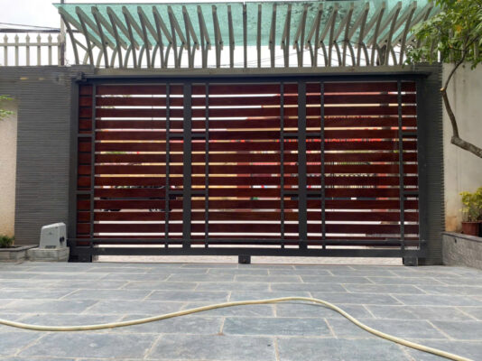 Mẫu cửa cổng lùa đơn giản