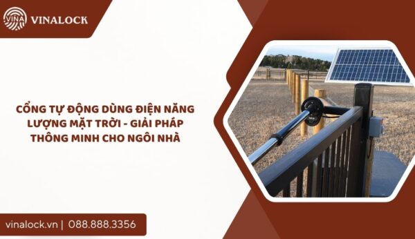 cổng tự động dùng điện năng lượng mặt trời