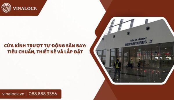 cửa kính trượt tự động sân bay