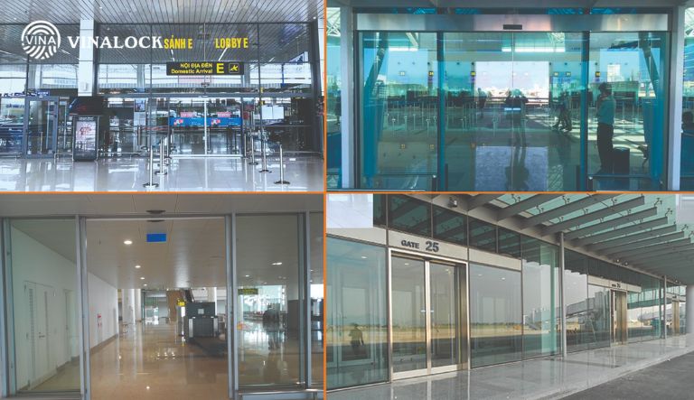 Ứng dụng cửa kính trượt tự động sân bay theo từng khu vực chức năng