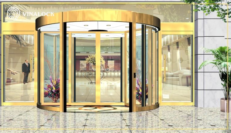Cửa trượt cong tự động cho khách sạn