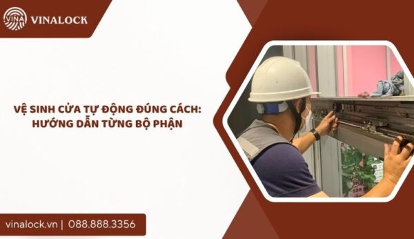 vệ sinh cửa tự động